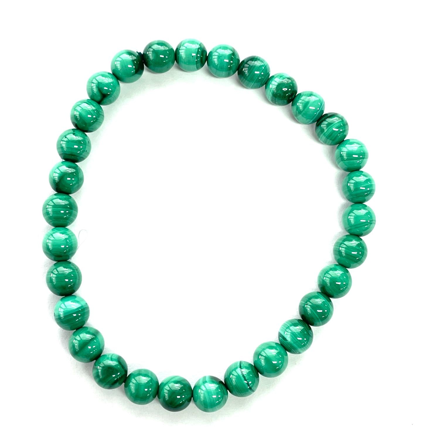 Malachite Beads Bracelet 6mm Malachite Beads Bracelet 6mm